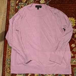 Banana Republic Men's Light Pink Crewneck Sweater